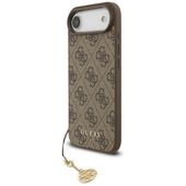 Etui Guess 4G Charms Collection MagSafe do iPhone Air brązowy