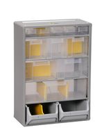 Regalik szufladkowy metalowy 13 szuflad - 300x165x420 mm