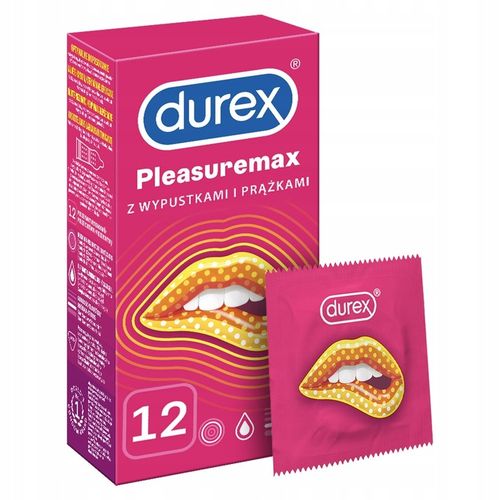 Prezerwatywy Durex PLEASUREMAX 12 z prążkami wypustkami na Arena.pl