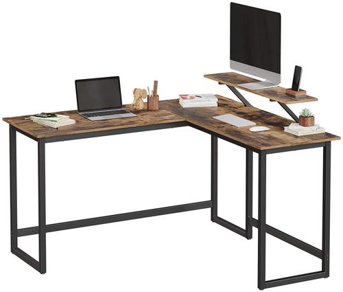 Duże biurko 130x140 rustykalny brąz loft komputerowe GAB na Arena.pl