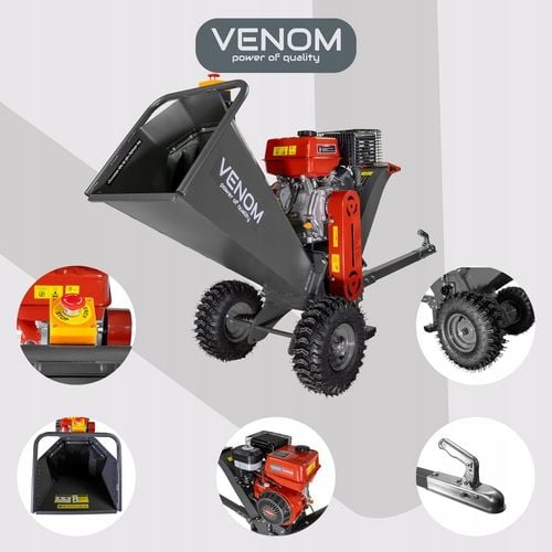 POTĘŻNY ROZDRABNIACZ SPALINOWY DO GAŁĘZI 120 MM SILNIK 420 CC ZACZEP na Arena.pl