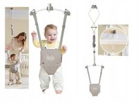 Skoczek Huśtawka Dla Dzieci Dziecięcy Niemowląt Do Drzwi Szary 6-24 Miesiąc