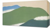 Obraz 50x30cm Green Mountains, Sekka Japoński Vintage