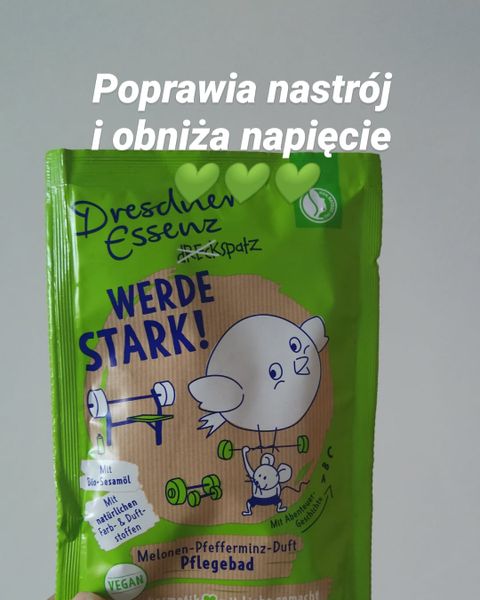 Dresdner Essenz : BĄDŹ SILNY! Melon Sól do Kąpieli 50g zdjęcie 2