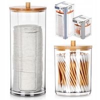 2x Pojemnik ŁAZIENKOWY organizer patyczki płatki kosmetyczne