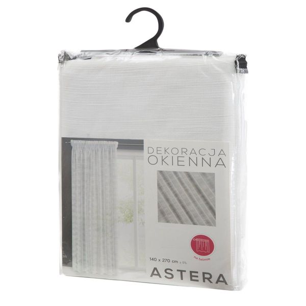 Firana na taśmie ASTERA 140x270 biała zdjęcie 4