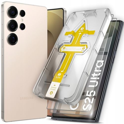 2x Szkło Hartowane 9H do SAMSUNG GALAXY S25 ULTRA z ramką do montażu szybka na Arena.pl