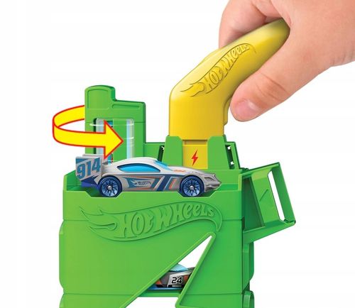 HOT WHEELS CITY LET'S RACE ZESTAW SUPER STACJA ŁADOWANIA AUT + 1 autko na Arena.pl