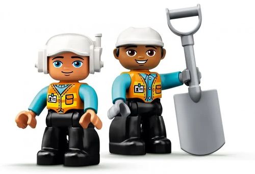 LEGO Duplo Plac Budowy Wywrotka Ciężarówka i Koparka Gąsienicowa Klocki 2+ na Arena.pl