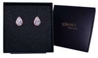 Kolczyki ślubne DROP rose clip KOKONET 8-0372