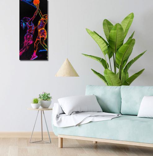 Obraz 30x70cm Mecz W Kosza na Arena.pl