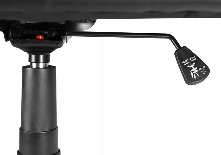 FOTEL BIUROWY STYLOWY SKÓRZANY CZARNY OBROTOWY REGULOWANY zdjęcie 5