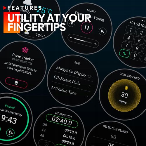 Smartwatch Zeblaze Stratos czerwony na Arena.pl