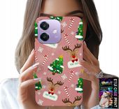 ETUI DO OPPO A40 / A40M - ŚWIĄTECZNE RENIFERY CHOINKI LASKA WZORY