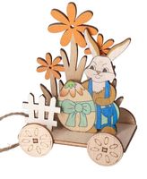 ZAJĄC ZAJĄCZEK WIELKANOCNY DREWNIANY OZDOBA FIGURKA