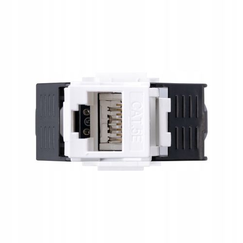 Simon 10 Gniazdo internetowe komputerowe pojedyncze RJ45 kat.5e, biały na Arena.pl