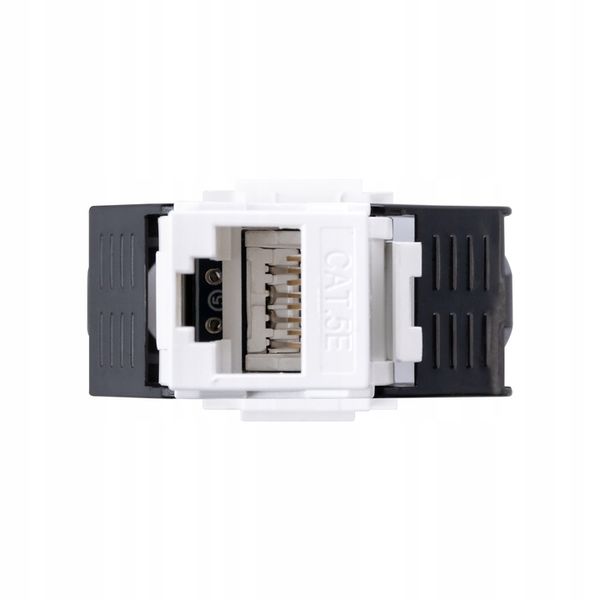Simon 10 Gniazdo internetowe komputerowe pojedyncze RJ45 kat.5e, biały zdjęcie 10