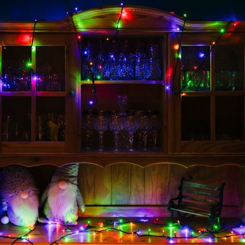 MOCNE LAMPKI CHOINKOWE 500 LED MULTI ZEWNĘTRZNE WEWNĘTRZNE PROGRAMATOR na Arena.pl