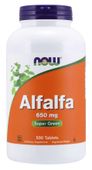 NOW FOODS Alfalfa - Lucerna Siewna 650 mg (500 tabl.)