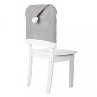 pokrowiec na krzesło czapka mikołaja szary 1szt ksn83