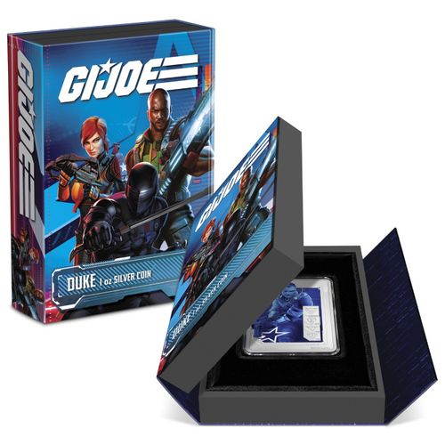 Niue: G.I. Joe - Duke kolorowany 1 uncja Srebra 2024 Proof na Arena.pl