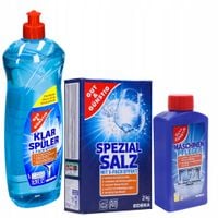 2 x Zestaw Gut&Gunstig do zmywarki Sól gruboziarnista 2 kg Nabłyszczacz Czy