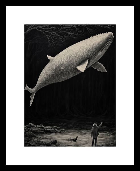 Plakat 15x20cm Biały Wieloryb zdjęcie 3