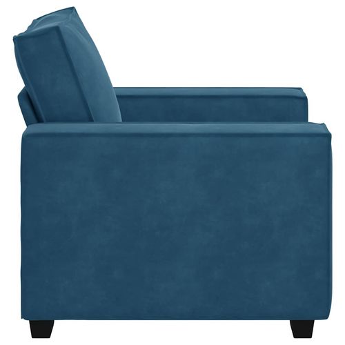 Sofa Fotel Niebieski 59 cm Aksamit na Arena.pl
