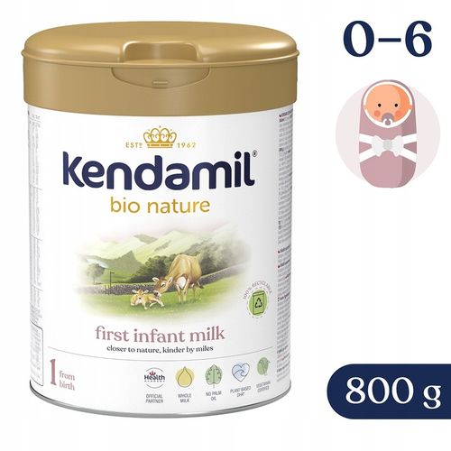 Mleko Początkowe Kendamil 1 Premium Bio Nature Bez Oleju Rybiego 800g na Arena.pl