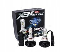 ŻARÓWKI SAMOCHODOWE LED HB3 9005 12000lm X3 ZES 50W 12V 24V CANBUS 2szt