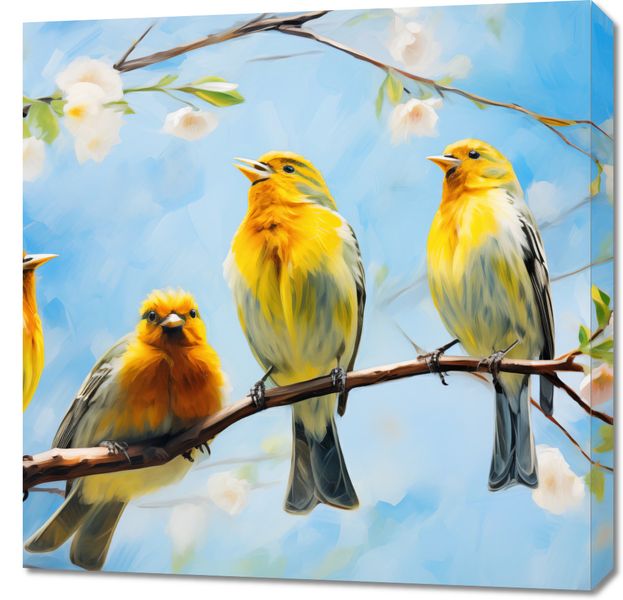 Obraz 70x70cm Wiosenne Pogwizdy zdjęcie 1