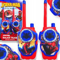 SPIDERMAN WALKIE TALKIE ZESTAW 2x KRÓTKOFALÓWKA SŁUCHAWKI DO ZABAWY ŁĄCZA