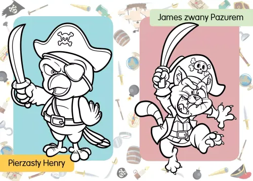 Kolorowanka Z Tatuażami. Piraci na Arena.pl