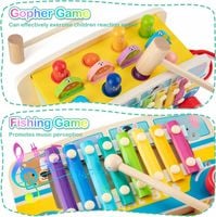 ZABAWKA EDUKACYJNA SORTER MOTORYCZNA Z DREWNA DLA DZIECI Montessori PREZENT