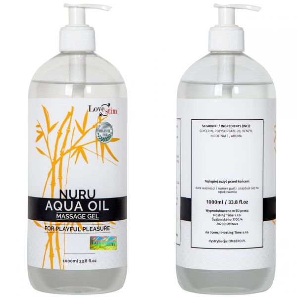 Olejek-Nuru Aqua Oil 1000Ml zdjęcie 5