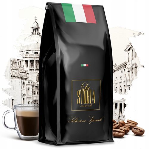 Kawa ziarnista 1kg LA STORIA Sellezione Speciale 100% Arabica Świeżo Palona na Arena.pl
