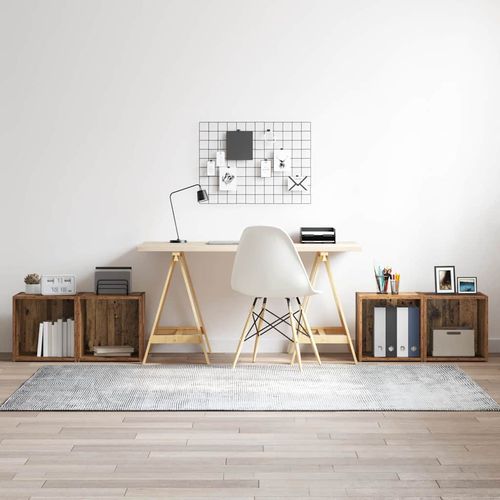 Szafka pod telewizor 4 pcs Brązowy 37 x 35 x 37 cm na Arena.pl