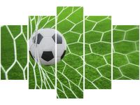 100CM 150CM OBRAZ 5 ELEM PIŁKA BRAMCE ŚCIENNY