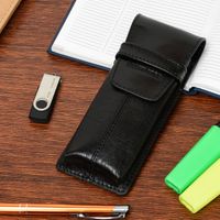 Piórnik Skórzany etui na pióro granatowe Beltimore J03