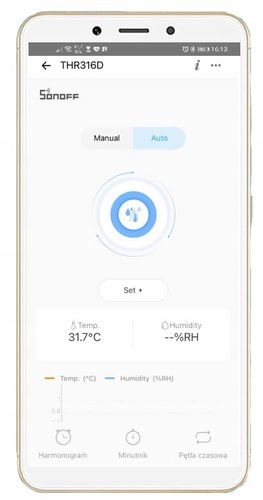 Sonoff TH Elite THR320D 20A Przekaźnik Pomiar Temperatury Wilgotności WiFi na Arena.pl