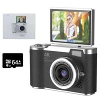 Aparat cyfrowy 48MP 4K z autofokusem zoom 8x ekran IPS 2.4 + karta 64GB