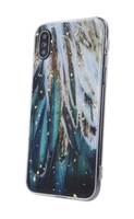 etui plecki nakładka tpu  gold glam do iphone xr pióra