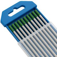 Elektrody wolframowe TIG WP zielone ⌀2,4x175mm | 10 szt. do aluminium