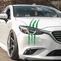 Nalepka automobil pazur bestia MONSTER zielony hit