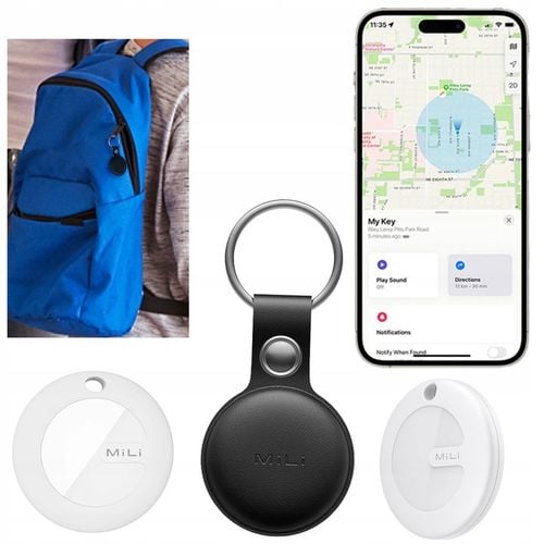 MiLi MiTag Lokalizator GPS IOS APPLE BT + Etui Brelok do plecaka na Arena.pl