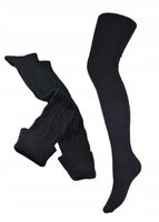 ZAKOLANÓWKI wełniane, ciepłe MARTINEX 39-42 NOWOŚĆ czarne