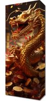 Obraz 20x50cm Smok Bogactwa