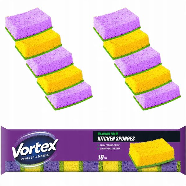 vortex gąbki kuchenne 10 szt. zdjęcie 6