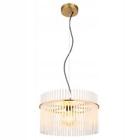 LAMPA WISZĄCA ZWIS GLOBO GORLEY 15698HM ZŁOTA/TRANSPARENTNA