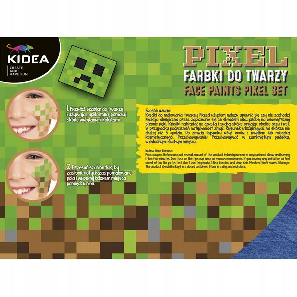 farbki do twarzy zestaw pixel kidea 2185 zdjęcie 3